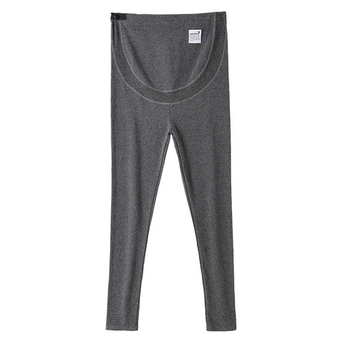 Pregnant women's pants worn outside, large size pregnant women's pants, cotton high-waisted pregnant leggings, autumn and winter pregnant women's lined leggings