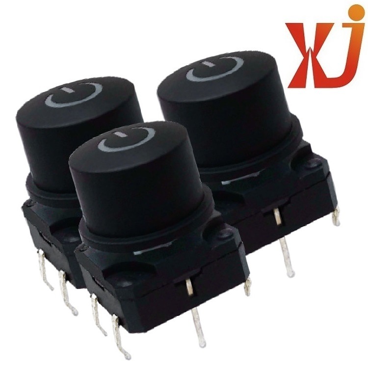 销售带灯开关 小型按钮带灯开关 LED按键照明开关  轻触开关