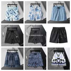 跨境26新款高版本沙滩裤夏季冰丝五分裤速干潮流男女同款