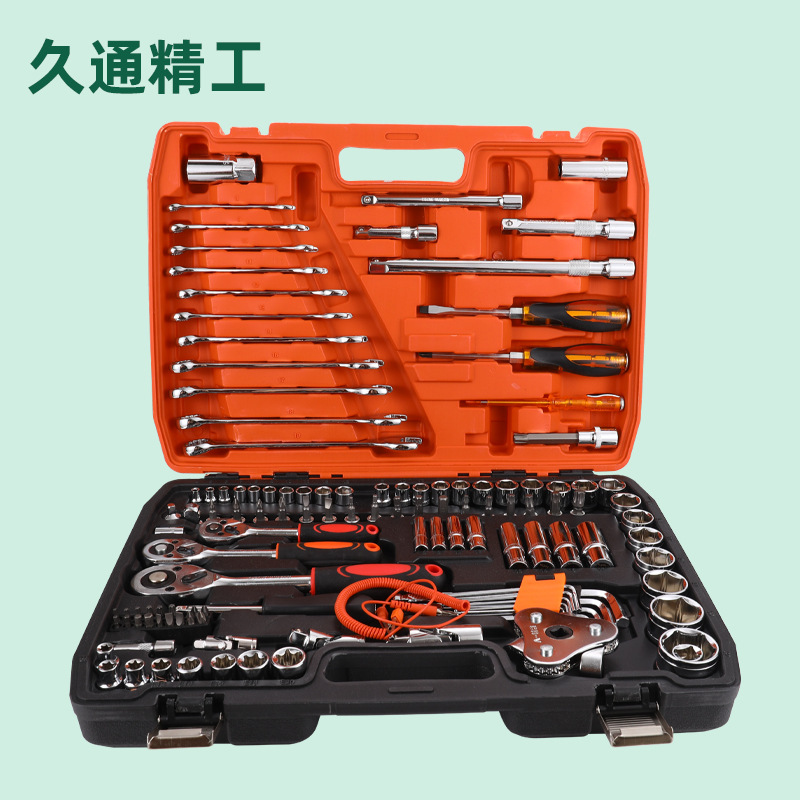 121-piece herramientas de reparación de automóviles traje multifunción llave socket combinación herramientas de reparación de automóviles traje al por mayor
