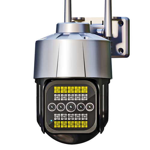 4G camera rotates 360 degrees to monitor panoramic full-blind high-definition night vision outdoor connection to mobile phone remote monitoring