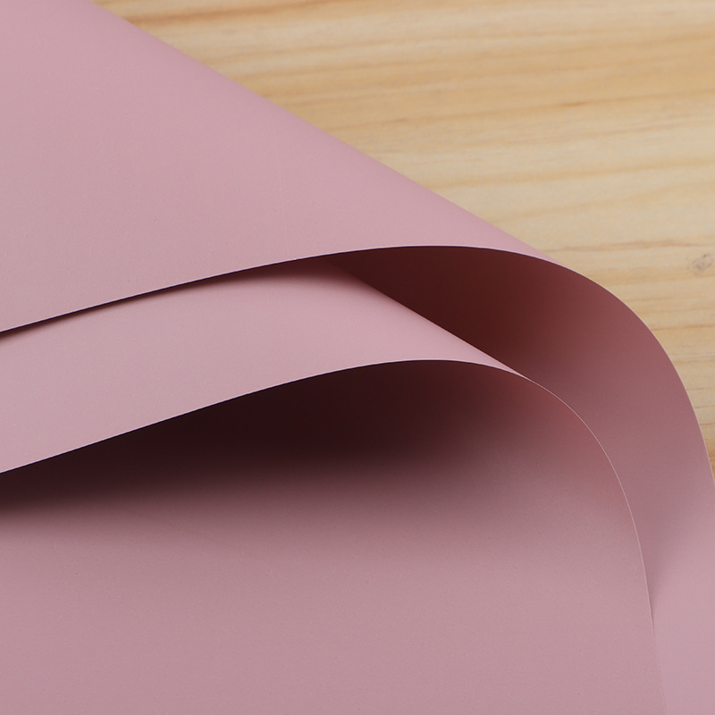 Papel de Regalo de Flores de Papel Ouya de Dos Colores, Material Plástico Impermeable, Papel de Envolver Ramos de Flores, Estilo Coreano, Primer Amor, Papel de Color Puro Especial