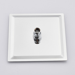 Shower Rod + Top Spray Head, Electroplated Silver Thickened Stainless Steel Pressure Shower Head Suitable for Engineering Use