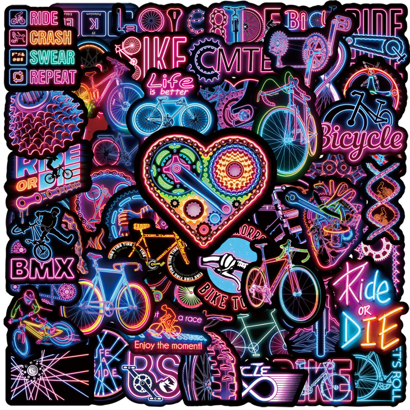 50 Neon Outdoor Bicycle Stickers Wholesale Creative Waterproof Graffiti Stickers for Journals, Water Bottles, and Laptops 50 Neon Outdoor Bicycle Stickers Wholesale Creative Waterproof Graffiti Stickers for Journals, Water Bottles, and Laptops