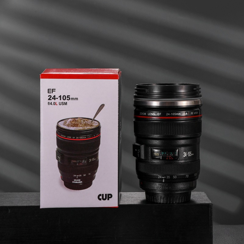 Factory Wholesale Aoyou Simulation 24-105 Five-generation SLR Camera Lens Coffee Cup Mug Can Print Advertising
