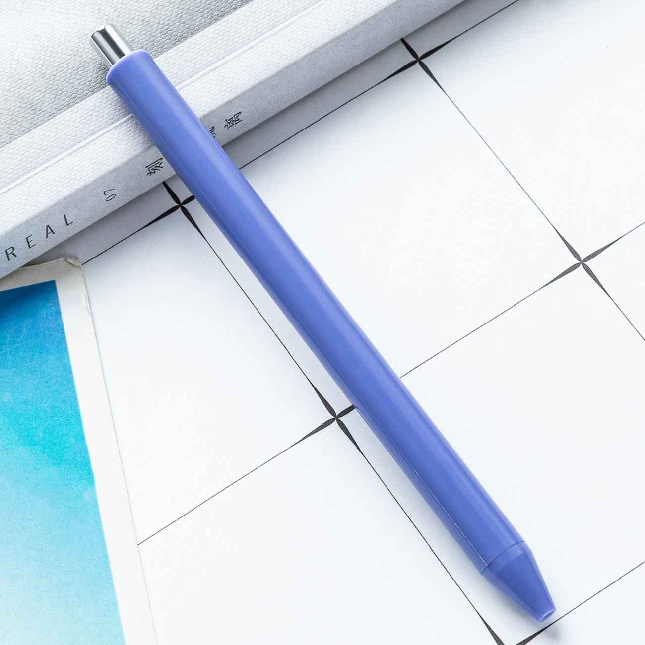 Bolígrafo de plástico imprimible logotipo promocional publicidad publicitaria bolígrafo de regalo simple macarón pequeño bolígrafo fresco