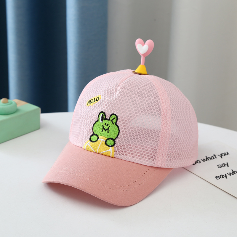 Summer new love frog breathable mesh cap NSTQ54329