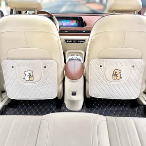 Cute Car Anti-Kick Mat, Universal Rear Seat Anti-Wear Mat, Car Cartoon Seat Protector, Children's Car Back Seat Storage