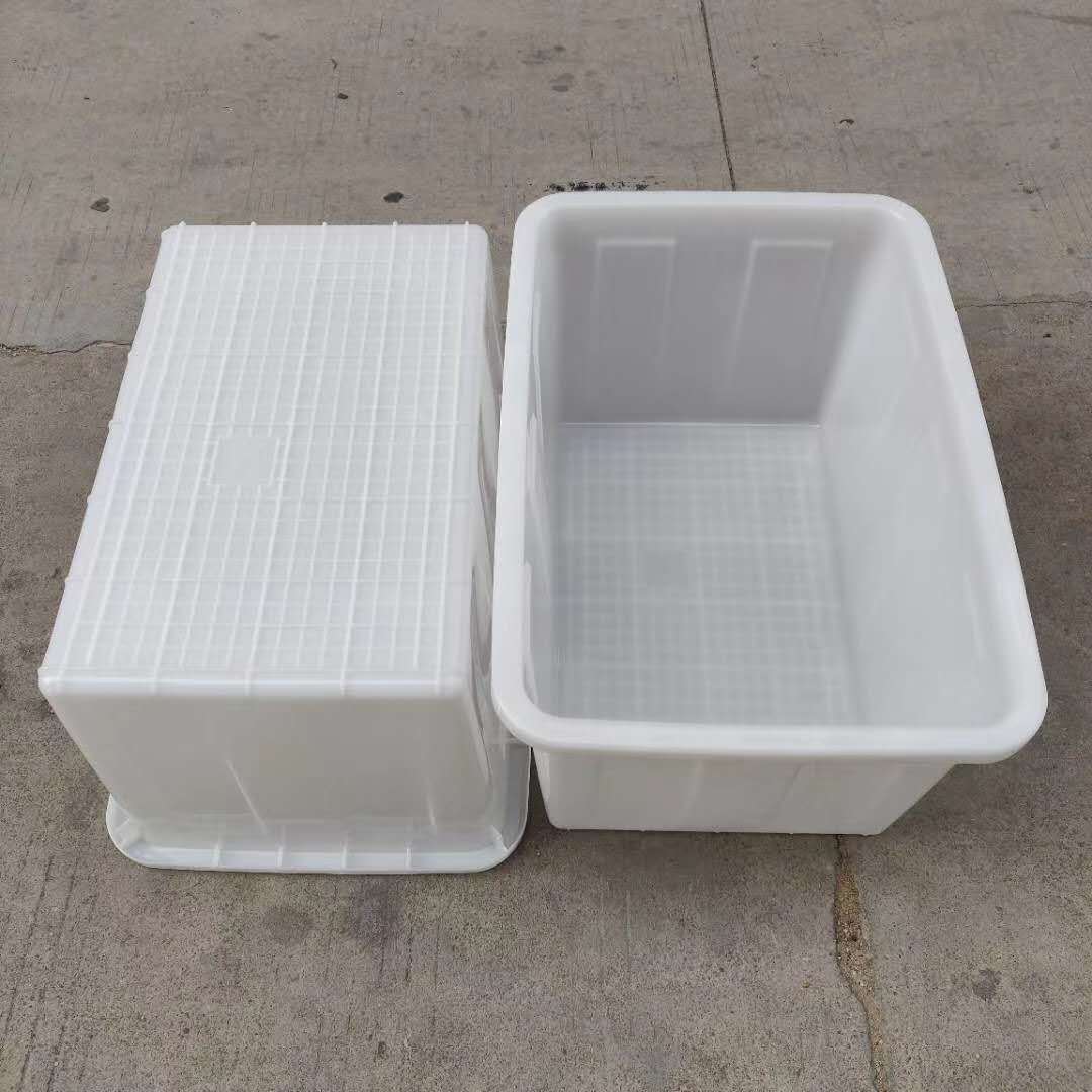 水产50L升加厚牛筋塑料水箱周转运输箱养殖箱泡瓷砖专用箱方箱-阿里巴巴