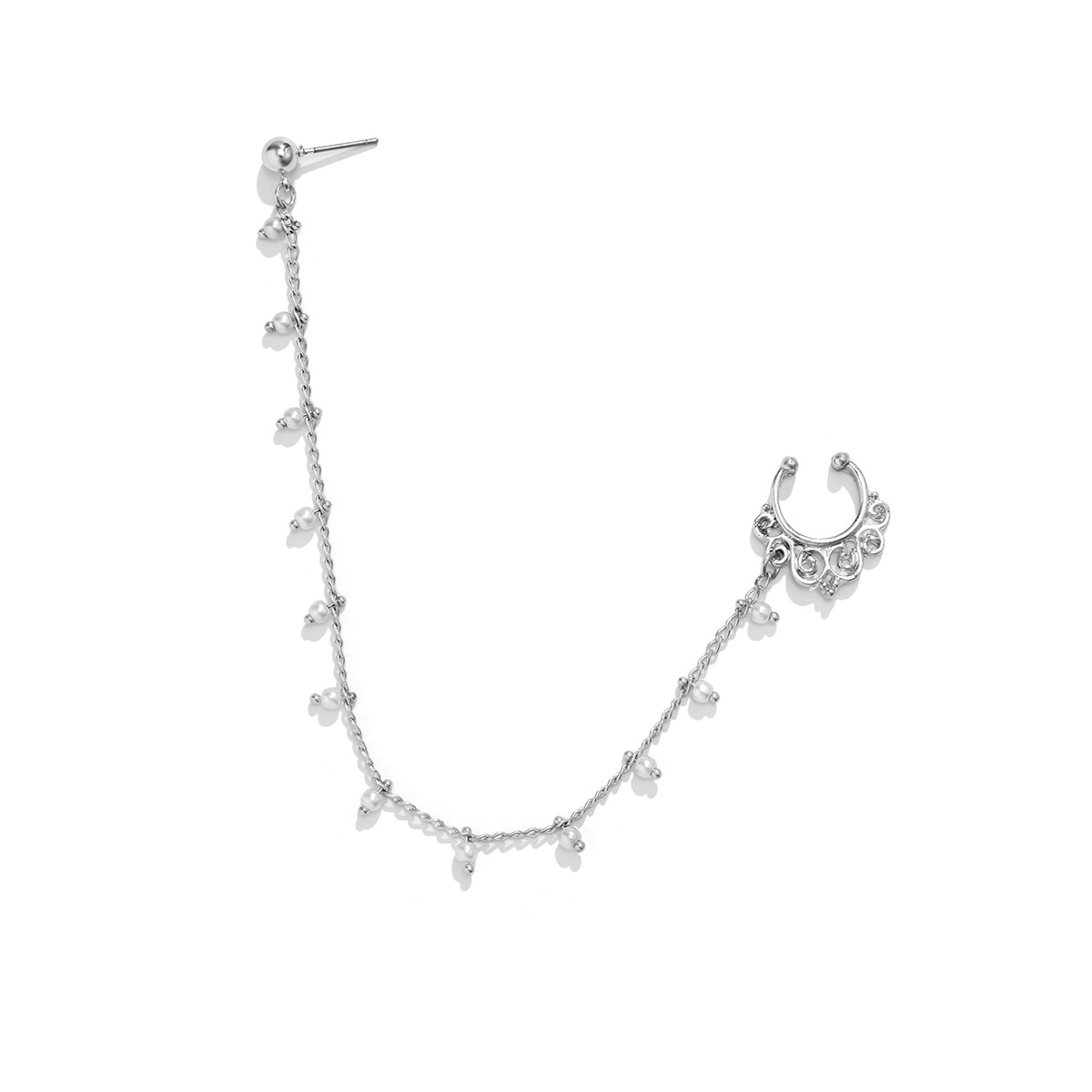 European and American jewelry, ethnic style, Su style, no punching nose studs, nose accessories, sweet and cool earrings, puncture nose rings_voghion.com