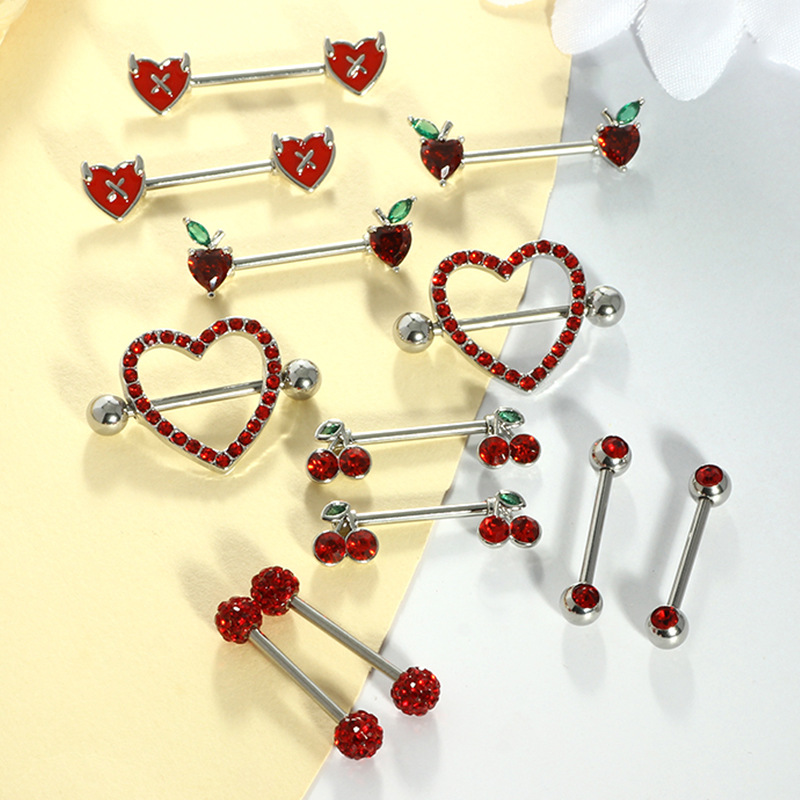 16G labret stud size and finish detail