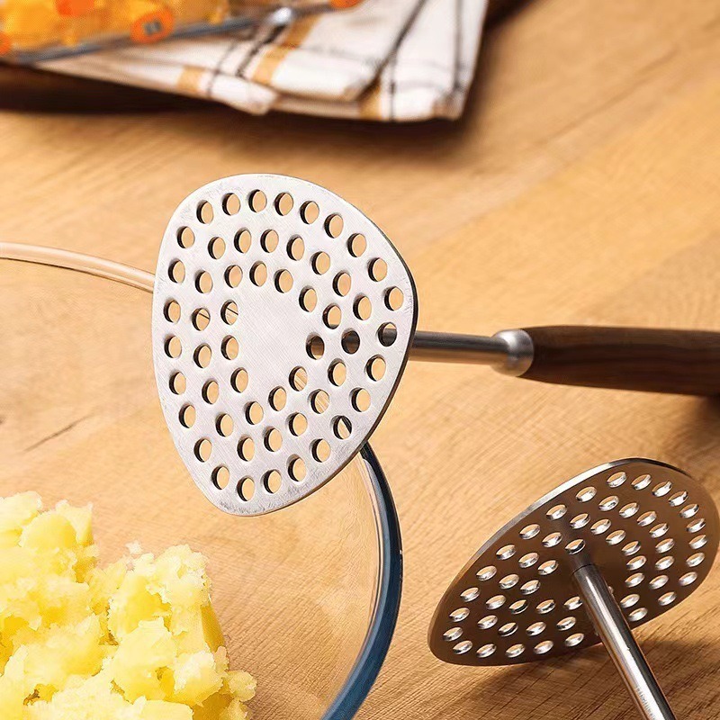 304ステンレスのマッシュポテトの粉砕器の手動の粉砕器の家庭用のジャガイモの台所のツールの粉砕器の粉砕器|undefined
