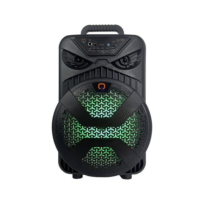 Fábrica de exportación directa de altavoces de 8 pulgadas 10W rodilla portátil de rueda universal Bluetooth con cable sin MOQ