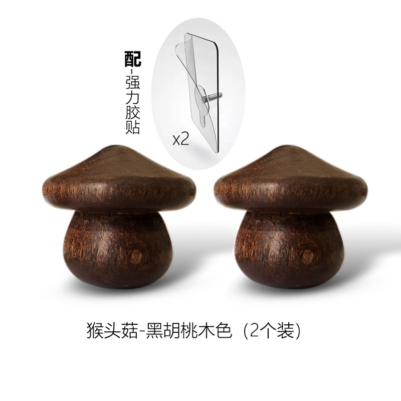 Gancho de pasta de madera simple pared colgando ropa gancho de pared-percha libre detrás de la puerta dormitorio decorativo gancho pegajoso al por mayor