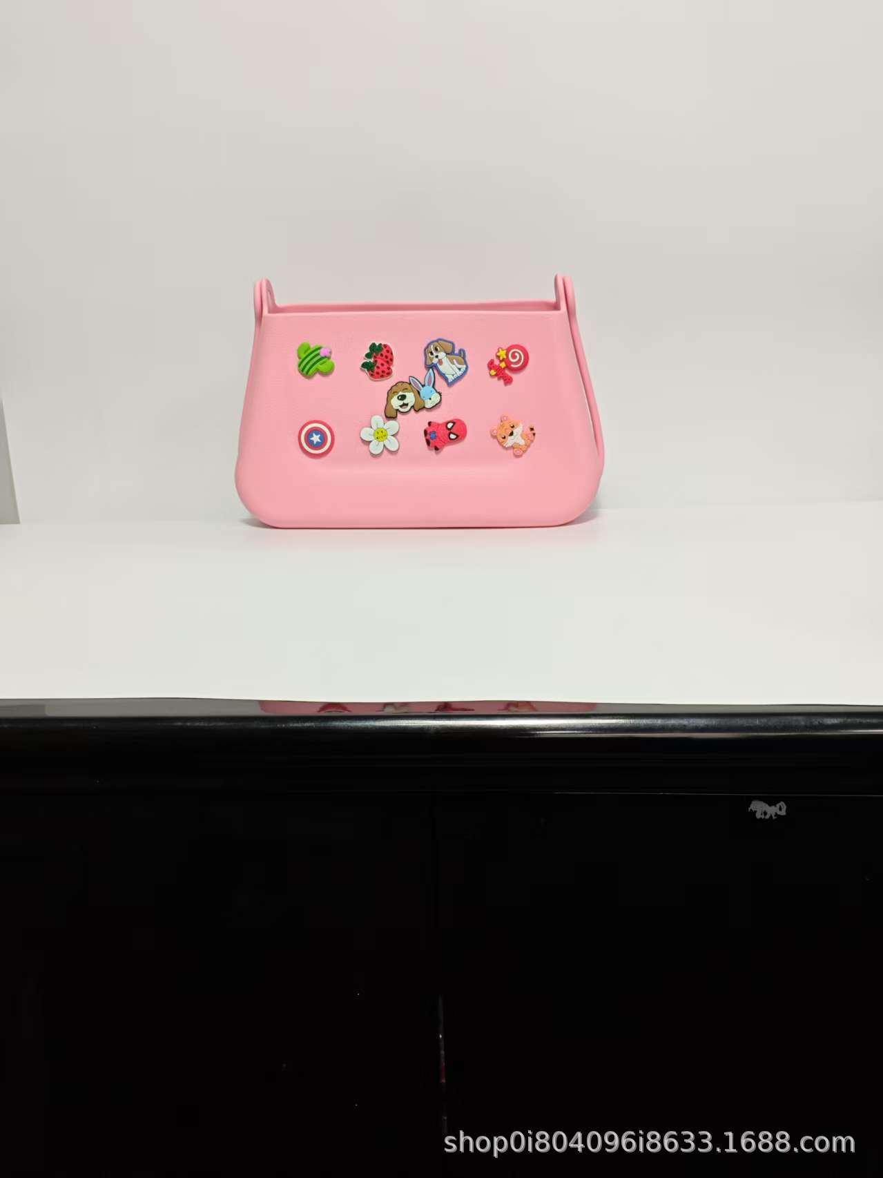 EVA Handtasche mit Tragegriff, Trend-Kosmetiktasche mit Lochdesign, Schultertasche, DIY-fähig, Cartoon-Zubehör, Umhängetasche, Lagerbestand verfügbar