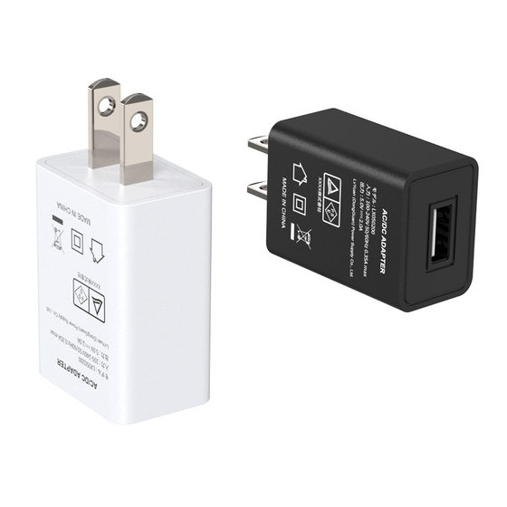 China, the United States and Japan 5V2A Charger 3.C, Ul, Pse Certified USB Charging Head Led Light Fan Level Meter Power Supply