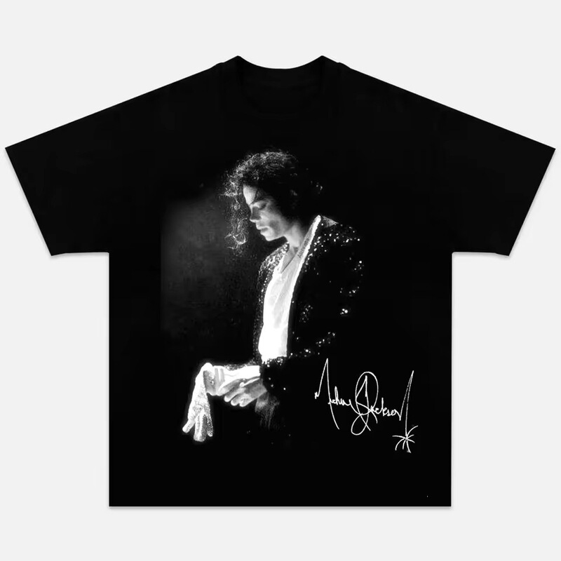 Hot-Selling Michael Jackson Tribute Graphic Print T-Shirt for Men and Women, Casual Street Fashion Oversized Top for Summer Hot-Selling Michael Jackson Tribute Graphic Print T-Shirt for Men and Women, Casual Street Fashion Oversized Top for Summer