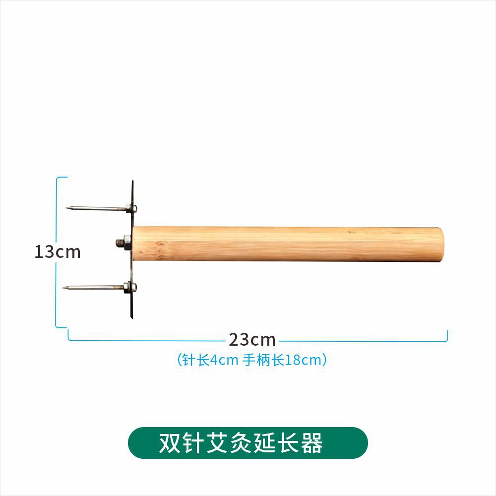 Wooden Moxa Stick Holder Handheld Moxibustion Extender Tool for Moxa Poles and Cones in use