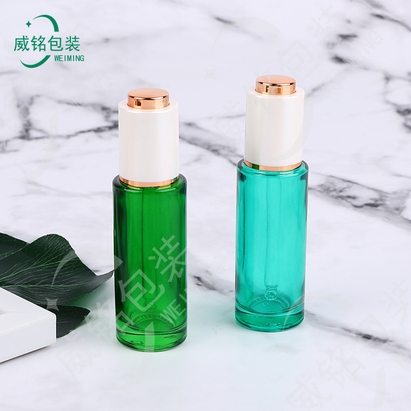 厂家现货护肤品分装15ml精华液10ml精油瓶30ml原液瓶化妆品玻璃瓶