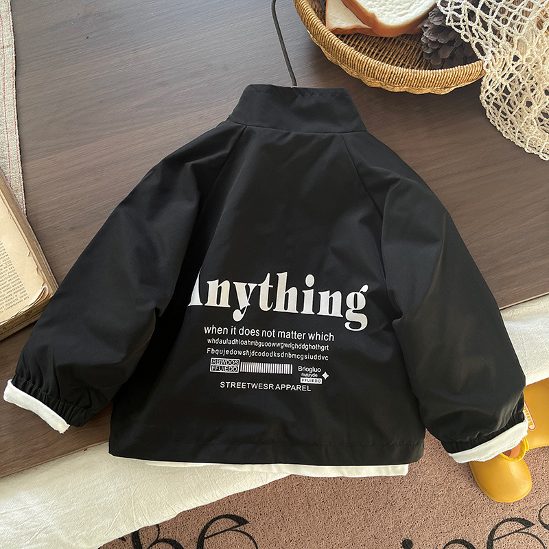 Chaqueta de primavera y otoño para niños 2026 nuevo estilo de chaqueta casual para niños primavera y otoño chaqueta coreana de moda