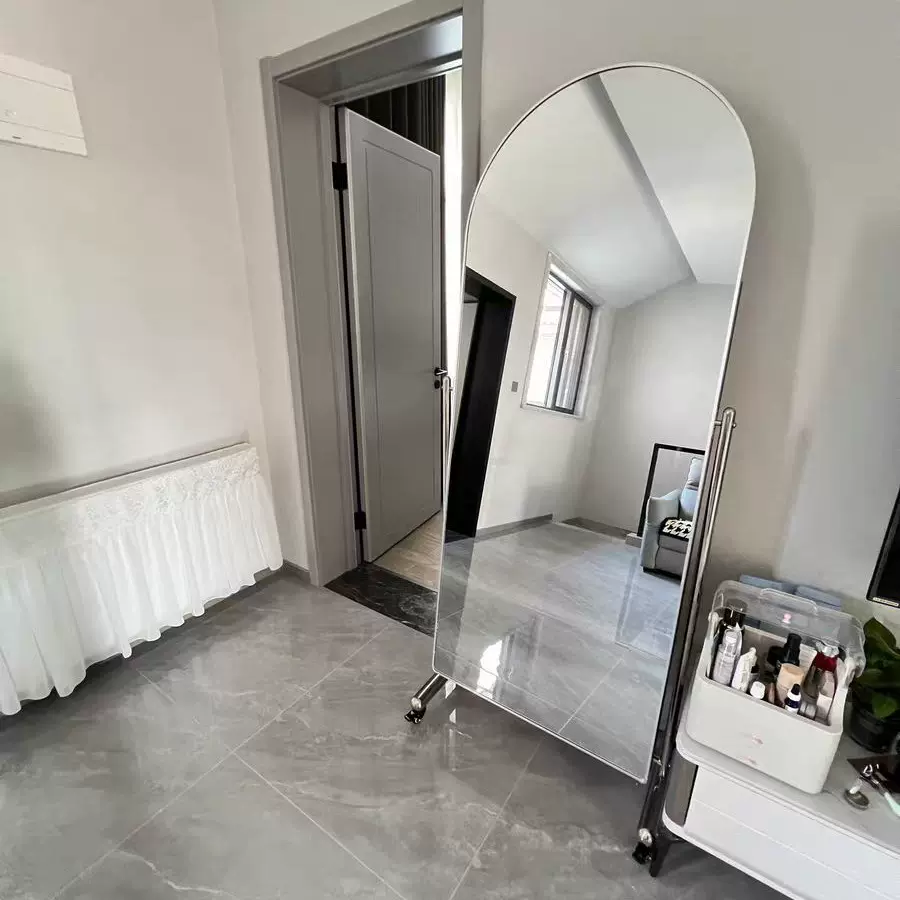 厂家直营可移动大镜子显瘦落地镜卧室舞蹈室服装店可调节显瘦