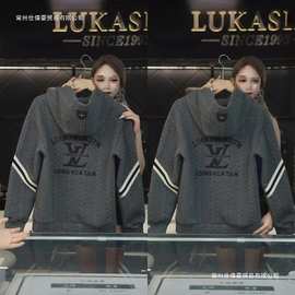 秋季新款个性潮流百搭纯色简约帅气轻奢高品质休闲男士连帽卫衣潮