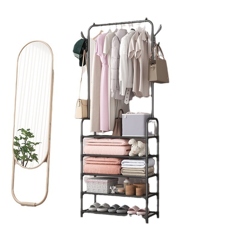 Fábrica suministra nuevos zapateros multifuncionales sencillos, percheros combinados de pie para el hogar, percheros modernos minimalistas al por mayor