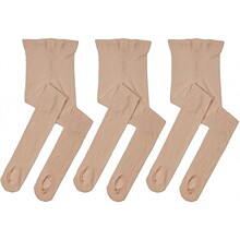 薄款60D舞蹈袜挖洞免脱天鹅绒连裤袜白色女童芭蕾弹力连脚袜大童