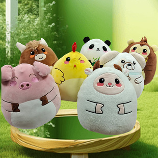 In stock Children's plush pillow doll 14-inch mascot plush toy soft cute panda plush play