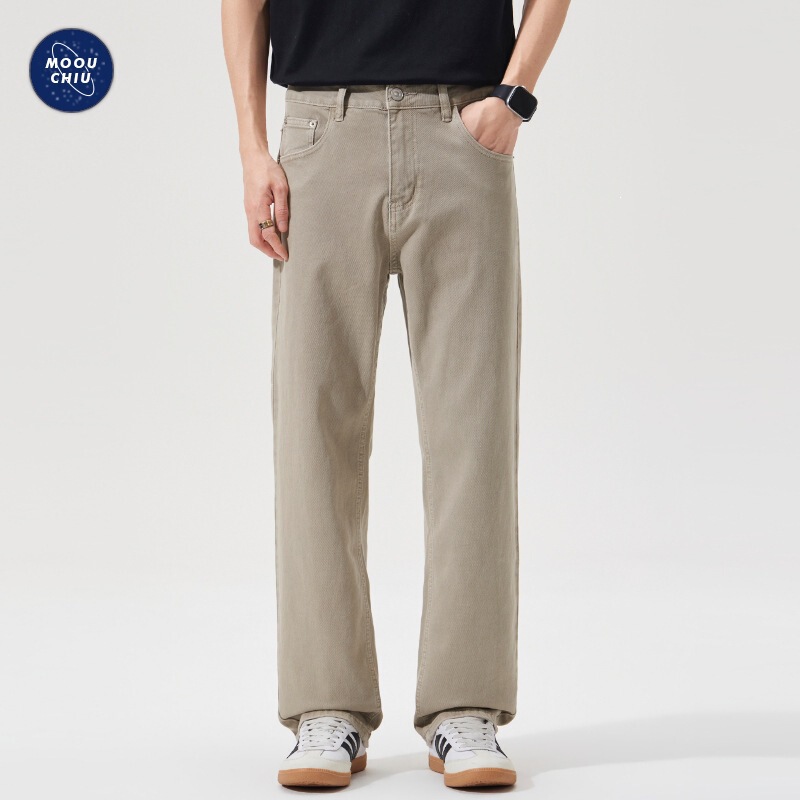 Muqiu Men's Wear | 2026 New American Style Stretch Casual Jeans for Men, Loose Fit, Versatile Straight-Leg Slimming Long Pants Muqiu Men's Wear | 2026 New American Style Stretch Casual Jeans for Men, Loose Fit, Versatile Straight-Leg Slimming Long Pants