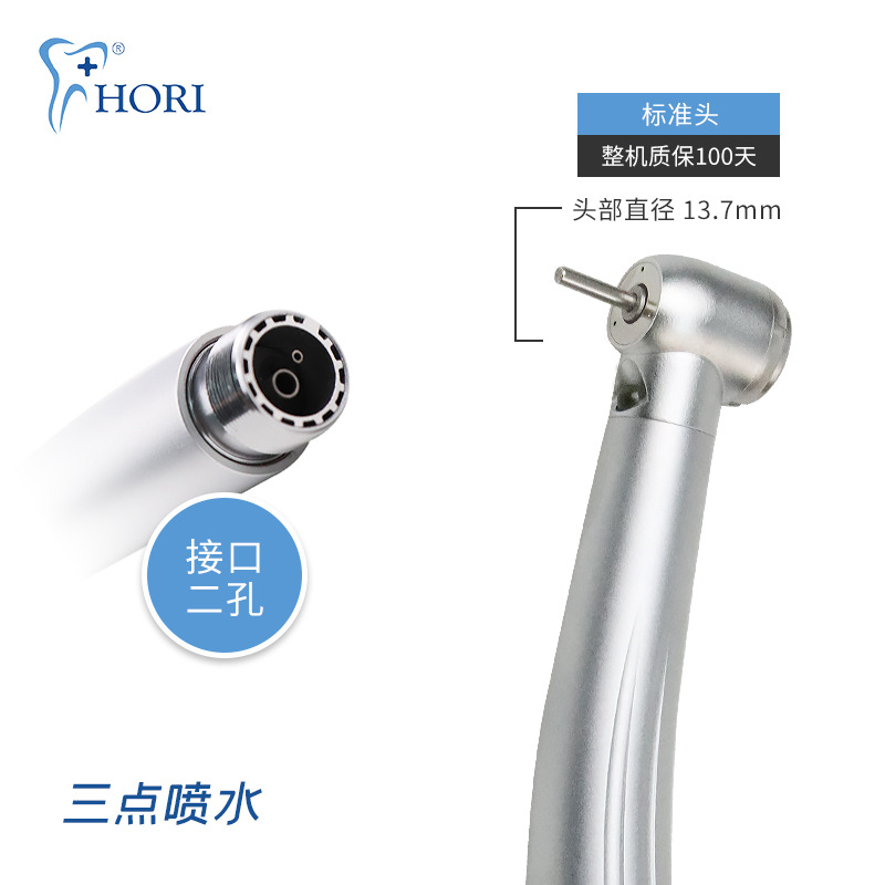 Instrumento dental oral de dos orificios de cuatro orificios con máquina de perforación de dientes de paisaje ligero Teléfono móvil dental de alta velocidad NSK máquina rápida