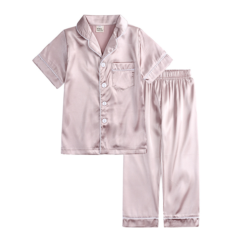 208g Weight Children's Home Clothes Children's Clothing Type Short Sleeve Sleeve Length Polyester Fabric Type Pant Co-ord Set Sets Type 2 Pieces Set Quantity Casual, Home, Daily Occasion Turndown Neckline Solid Color Pattern Spring Season Girl'S Gender Classic Style Style Classic Style Solid Color Polyester Girls Clothing Sets 16