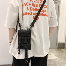 机能潮酷男女款ins中性帆布尼龙挎包2021韩版休闲单肩斜挎包