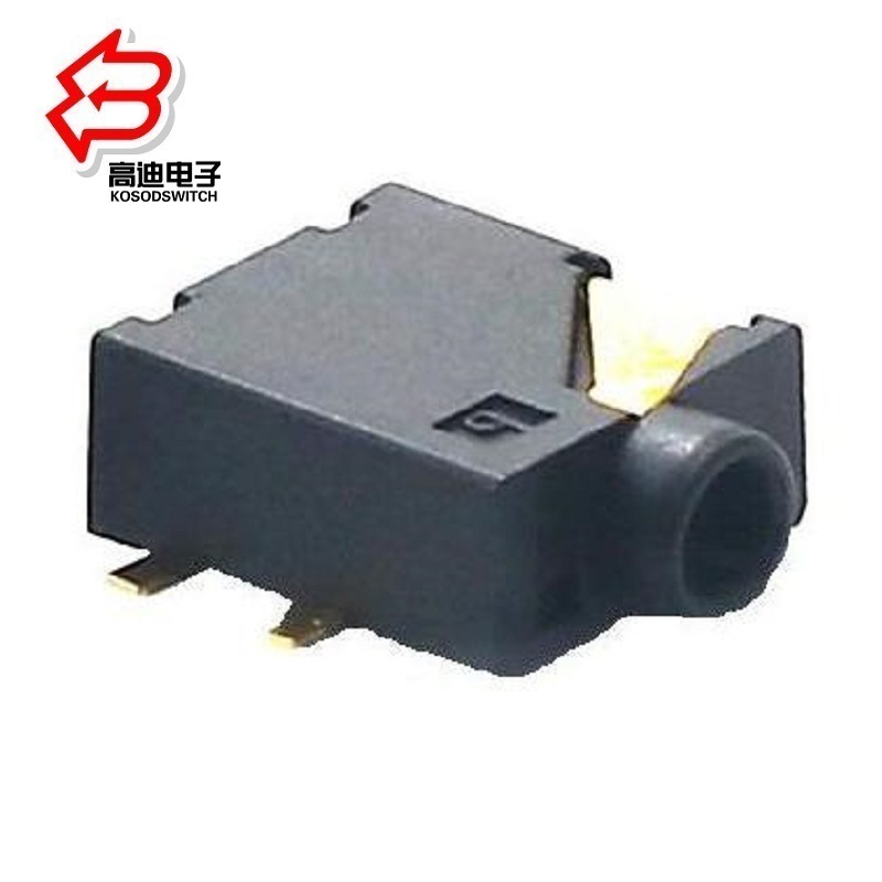 供应2.5声频接口镀金  2.5音频母座贴片式  2.5贴片耳机插座6脚