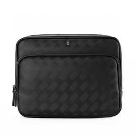 W宝龙23新款男士邮差包编织格相机包单价斜挎包高品质图片实拍