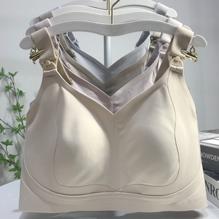 Adjustable Large Size Nursing Bra for Big Breasts, Full Cup Push-Up Anti-Sagging Cow Cup Breastfeeding Maternity Bra