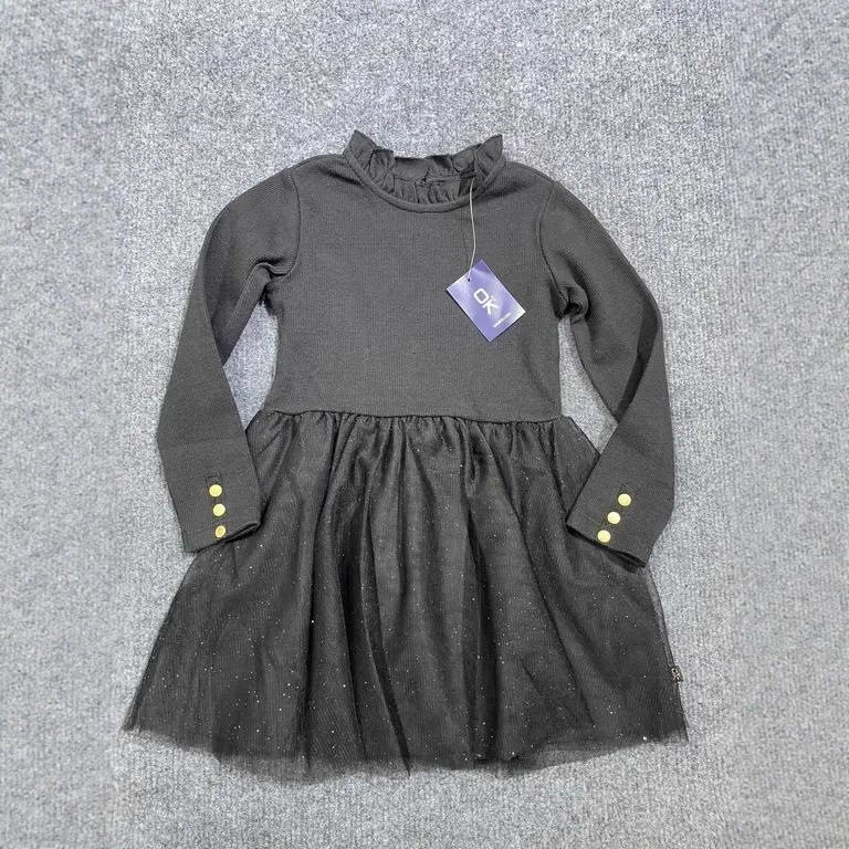 法国原单ok女小童套装春秋2025新款女宝宝洋气时髦春装连衣裙