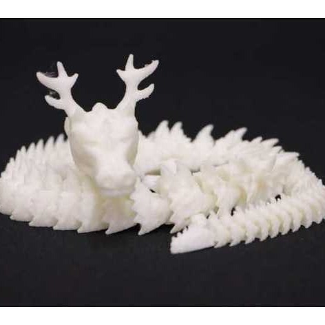 3d打印圣诞龙 摆件饰品模型创意手办玩具礼物颜色随机