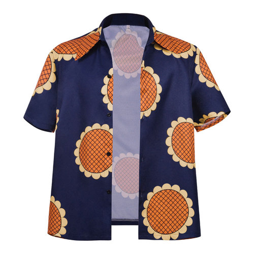 Two-Dimensional Anime One Piece Luffy Cosplay Costume Sunflower Shirt Halloween Comic Con Cosplay Costume