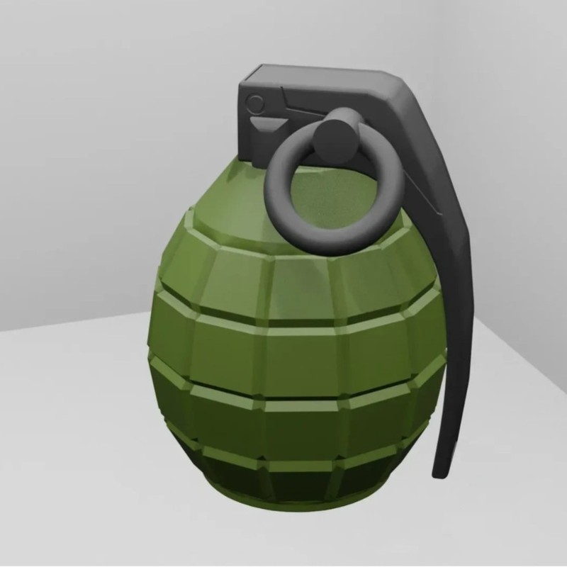 跨境3D打印的玩具手榴弹拖车球帽Hand grenade trailer ball cap|undefined
