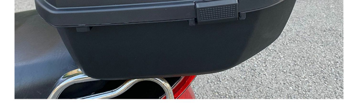 Suitable for Motorcycle Trunk Large Capacity Non-Aluminum Alloy Tail Box Pedal Electric Vehicle Rear Trunk Large Universal
