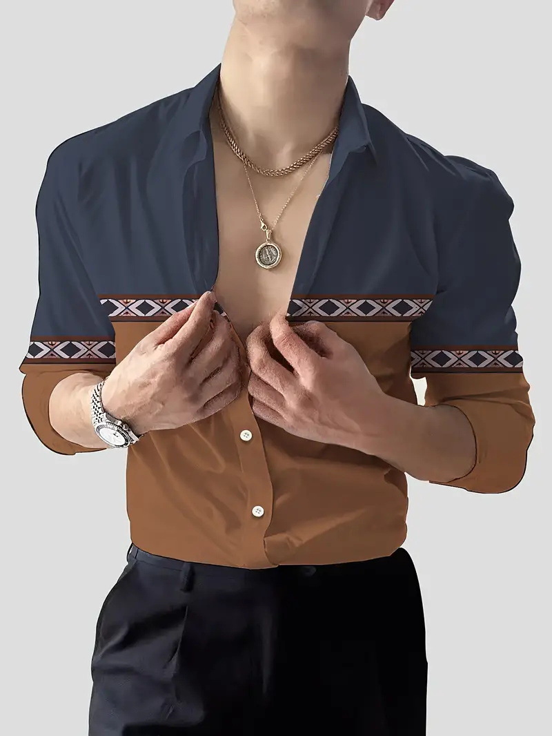 2025 nuevo estilo Amazon comercio exterior casual transfronterizo tendencia de moda salvaje camisa de manga larga de alta calidad MB12