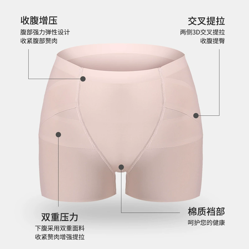 Shaping Shorts Women — High-Waist Hip‑Lift, Seamless Trousers with Silk Gusset, M–XL