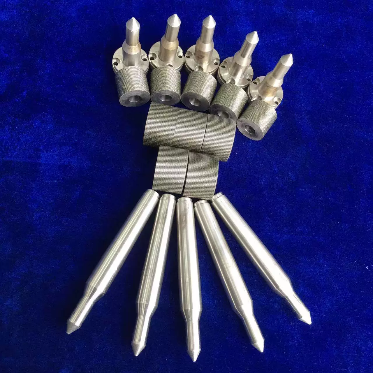 科美顶针电镀金刚石磨头锥形倒角器 针尖莫氏锥度防震耐磨