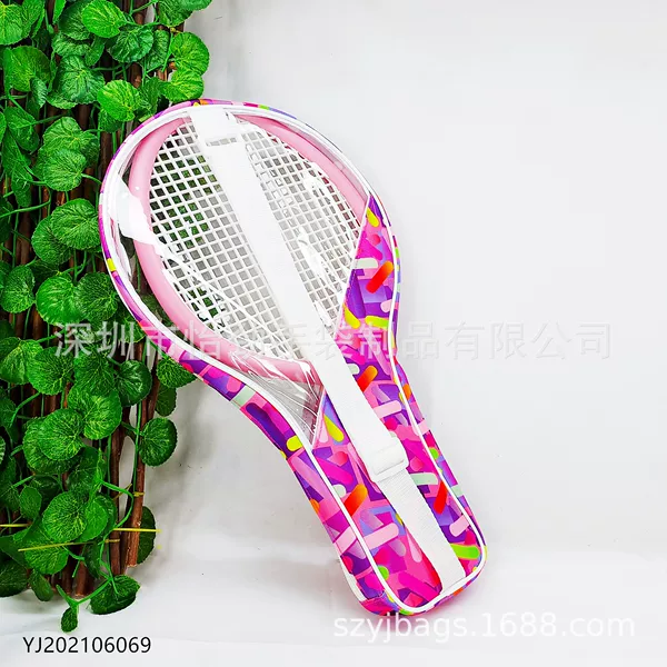 600D Oxford Cloth Tennis Bag, Double Racket Shoulder Bag, Transparent Tennis Bag, Sports Storage Bag