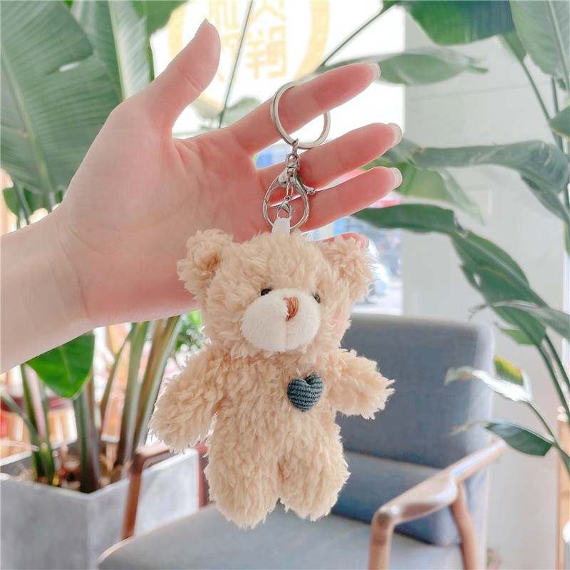 Simple Style Bear Pp Cotton Bag Pendant Keychain display picture 1