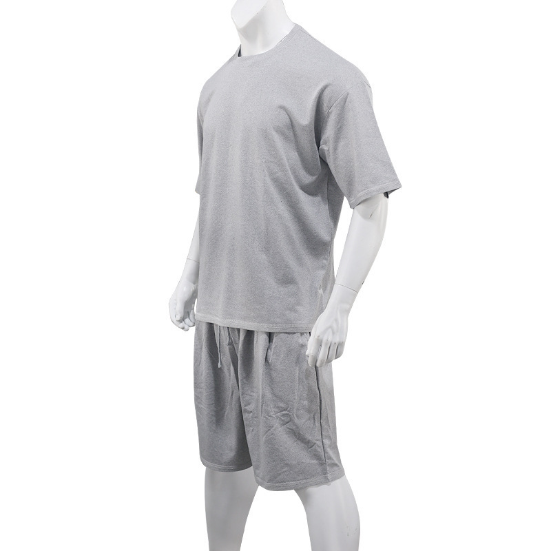 420g Weight Short Sleeve Sleeve Length Polyester Fabric Type Shorts Sets Sets Type Casual Occasion Round Neck Neckline Regular Fit Fit Type Solid Color Pattern Summer, Spring Season Men's Gender Hip-Hop Style Men's Solid Color Hip-Hop Round Neck Short Sleeve Regular Fit Men's Sets 4