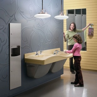 304 stainless steel two-in-one tissue box with trash can concealed embedded wall tissue box rack tissue box
