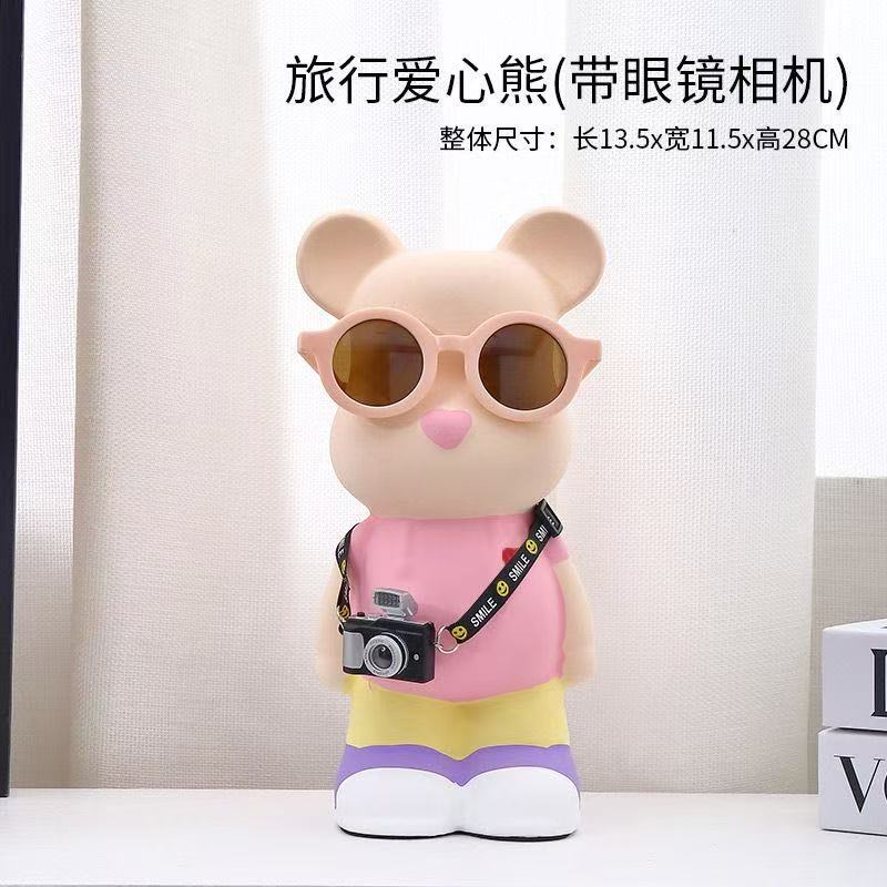 여행 곰 핑크