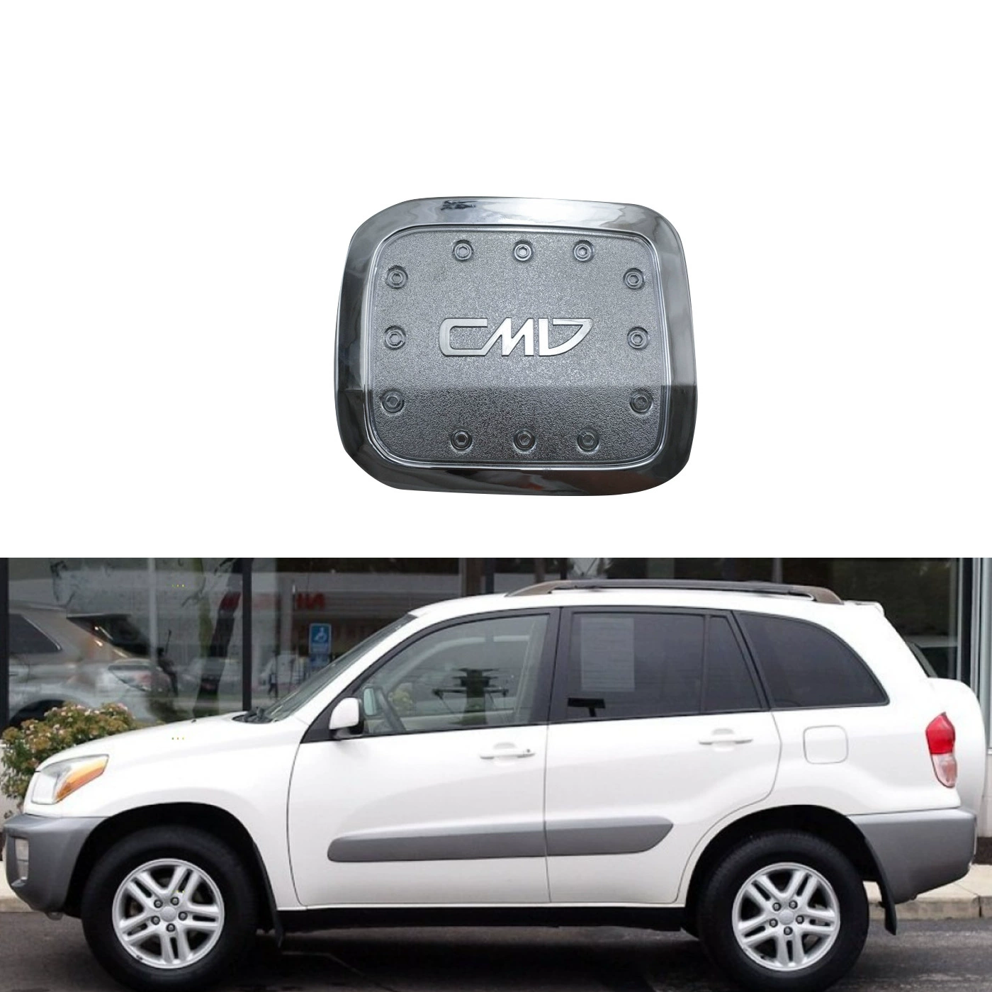 RAV4 2001 крышка топливного бака ABS хромированная модификация гальванических покрытий автомобиля декоративные детали
